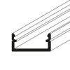 FRITILA profil Přisazený profil pro LED pásky, materiál hliník, povrch černý, max šířka LED pásků w=12mm, rozměry 6,6x14,4mm, l=4000mm náhled 2