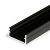 FRITILA profil Přisazený profil pro LED pásky, materiál hliník, povrch černý, max šířka LED pásků w=12mm, rozměry 6,6x14,4mm, l=4000mm náhled 1