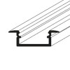 FILAGO profil Vestavný, zápustný profil pro LED pásky, materiál hliník, povrch elox šedostříbrný mat, max šířka LED pásků w=12mm, rozměry 6,6x21,3mm, l=3000mm náhled 2