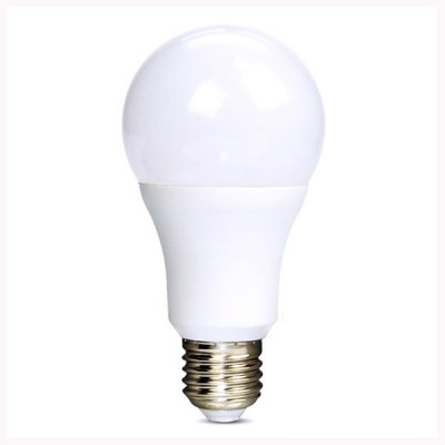 LED žárovka E27 A60 12W VÝPRODEJ Světelný zdroj LED žárovka, základna hliník, povrch bílá, difuzor plast opál, LED 12W, E27, A60, neutrální 4000K, 1010lm, vyzař úhel 270°, stř. život. 25.000h, 230V, d=60mm, l=111mm